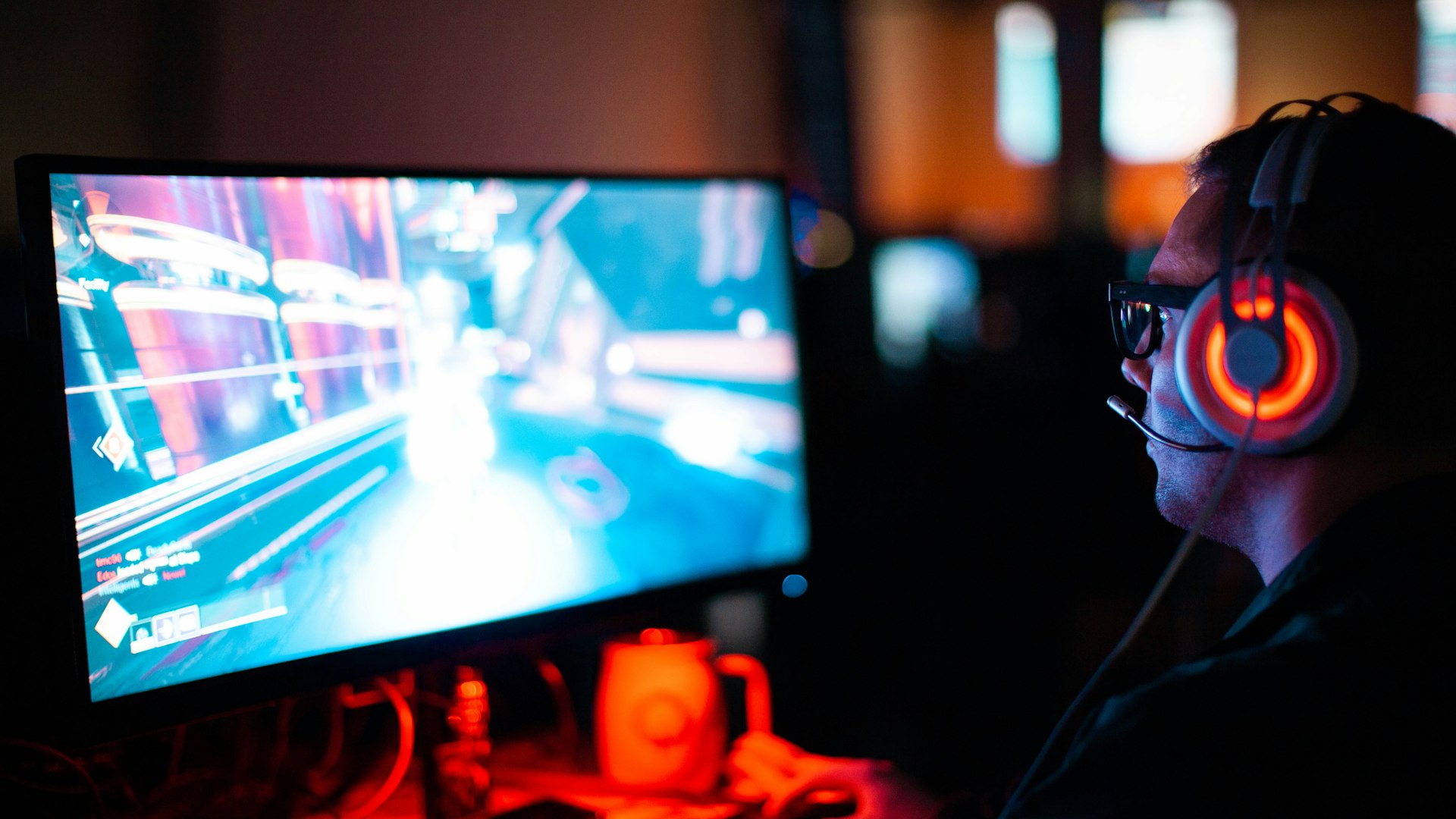Players at Miradec gaming lounge in Windsor